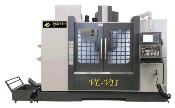 CNC Vertical Machining Center with Controller FANUC 0i-MF P5 PLUS + 10.4” Color Lcd  Brand: Pronto Mech Model: VL-V11, Made in Taiwan