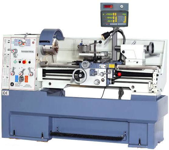 Universal center lathe machine All geared with 2-axis DRO, Model: CM6241/1000, Made in China